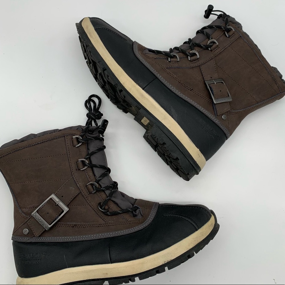 Bear paw winter boots leather, wool, sheepskin